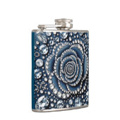 Diamond Rose & Denim Glam Bling Flachmann (Rechts)