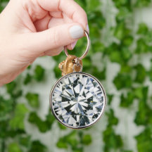 Diamond Round Brilliant Schlüsselanhänger