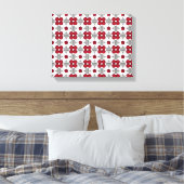 Diamond Ruby Gemstone Art, Red Leinwanddruck (Insitu (Schlafzimmer))