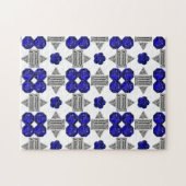 Diamond Sapphire Gemstone Art, blau Puzzle (Horizontal)