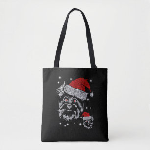 Diamond Schnauzer Dog Christmas Tasche