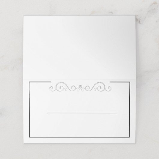 Diamond Scroll Platzkarte (Außenseite Aufgefaltet)