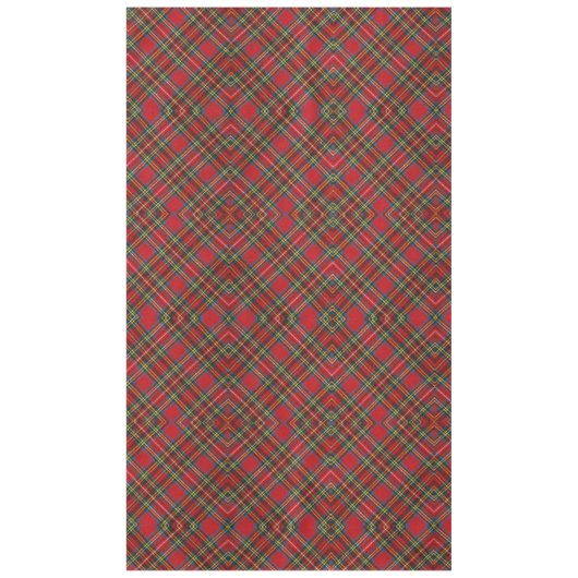 Diamond Shape Tartan Nahtlose schottische Muster R Tischdecke (Vorderseite)
