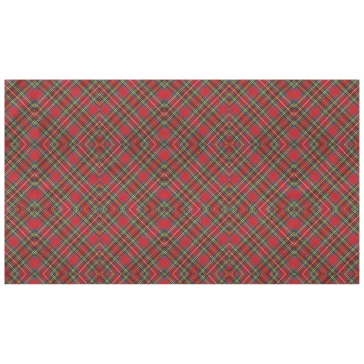 Diamond Shape Tartan Nahtlose schottische Muster R Tischdecke (Vorderseite (Horizontal))
