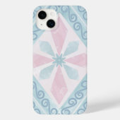 diamond shaped blue pattern Case-Mate iPhone hülle (Rückseite)