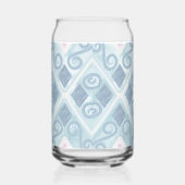 diamond shaped blue pattern dosenglas (Rechts)