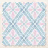 diamond shaped blue pattern untersetzer (Vorderseite)