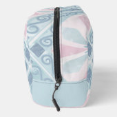 diamond shaped blue pattern waschbeutel (Rechts)