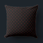 Diamond Shaped Red Heart & Line Art Kissen<br><div class="desc">This design feature bright red hearts almost connected by diagonal red lines making a diamond shape, or a square rotated 45 degrees. Einfach yet bold pattern and theme that doesn't scream romance from the highest mountain, perfektly akzeptas as a gift to friends and family as well as in the workplace....</div>