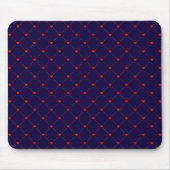 Diamond Shaped Red Heart & Line Art Mousepad (Vorne)