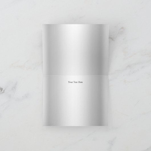 Diamond Silver & Black Danke Card (Innenseite)