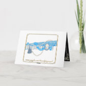 Diamond Snow Flake & Heart Winter Photo Karte (Rückseite)