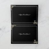 Diamond Snow Flake & Heart Winter Photo Karte (Innenseite)