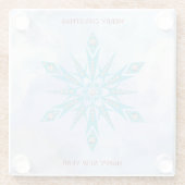 Diamond Snowflake Glasuntersetzer (Rückseite)