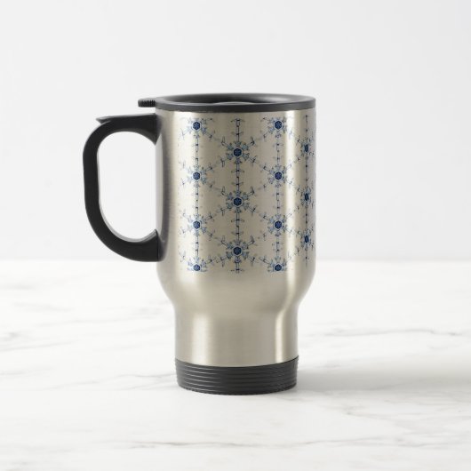 Diamond Snowflake Pattern Beer Stein Reisebecher (Links)