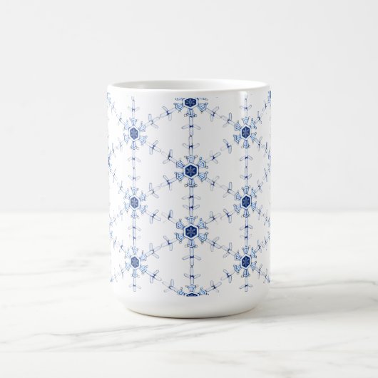 Diamond Snowflake Pattern Kaffeetasse (Mittel)