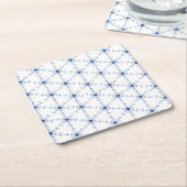 Diamond Snowflake Pattern Rechteckiger Pappuntersetzer (angewinkelt)