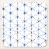 Diamond Snowflake Pattern Rechteckiger Pappuntersetzer (Vorderseite)