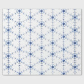 Diamond Snowflake Pattern Wrapping Paper Geschenkpapier (Flach)
