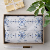 Diamond Snowflake Pattern Wrapping Paper Seidenpapier (Geschenk)