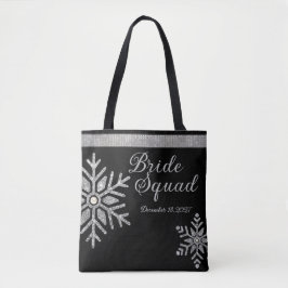 Diamond Snowflake Wedding Bridesmaid Tasche