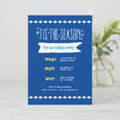 Diamond Snowflake Whoville Urlaub Einladung (Stehend Vorderseite)