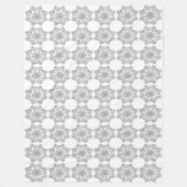 Diamond Snowflakes Fleece Blanket (Vorderseite)