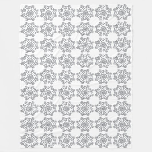Diamond Snowflakes Fleece Blanket (Vorderseite)