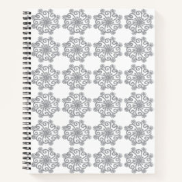 Diamond Snowflakes SpiralNotebook Notizblock