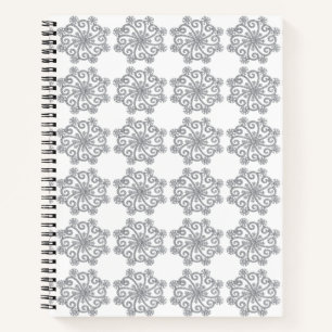 Diamond Snowflakes SpiralNotebook Notizblock