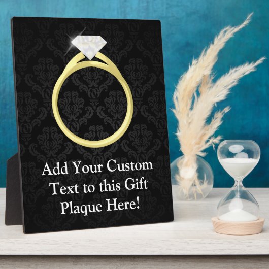 Diamond Solitaire Ring Fotoplatte (Seite)