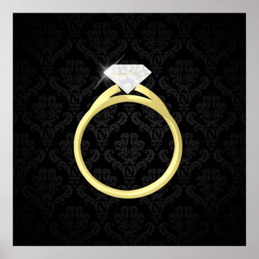 Diamond Solitaire Ring Poster (Vorne)