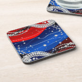 Diamond Sparkle Luxury Background Getränkeuntersetzer (Linke Seite)