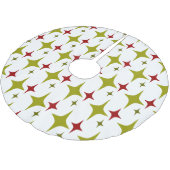 Diamond Stars Polyester Weihnachtsbaumdecke (Schrägansicht)