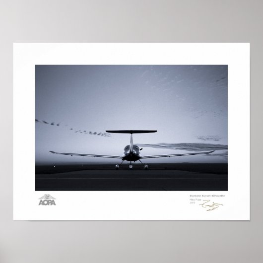 Diamond Sunset Silhouette Gallery Poster (Vorne)