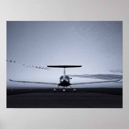 Diamond Sunset Silhouette Poster (Vorne)