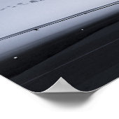 Diamond Sunset Silhouette Poster (Ecke)