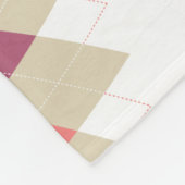 Diamond-Swirl-Muster Fleecedecke (Ecke)