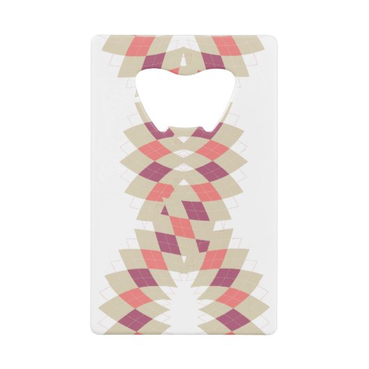 Diamond-Swirl-Muster Geldbeutel Flaschenöffner (Vorderseite)