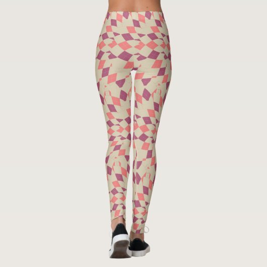 Diamond-Swirl-Muster Leggings (Rückseite)