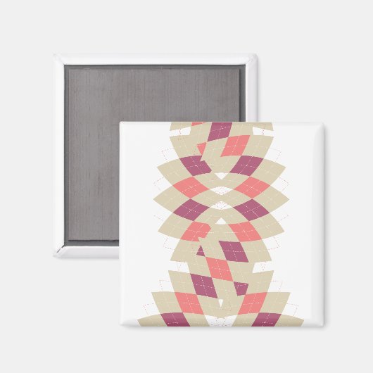 Diamond-Swirl-Muster Magnet (Vorderseite/Rückseite)