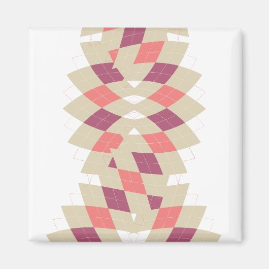 Diamond-Swirl-Muster Magnet (Vorne)