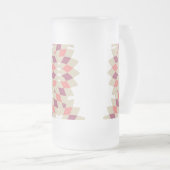 Diamond-Swirl-Muster Mattglas Bierglas (VorderseiteRechts)