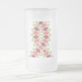 Diamond-Swirl-Muster Mattglas Bierglas (Mittel)