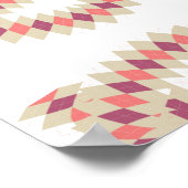 Diamond-Swirl-Muster Poster (Ecke)