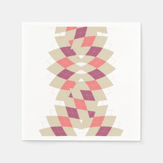 Diamond-Swirl-Muster Serviette (Vorderseite)