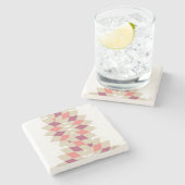 Diamond-Swirl-Muster Steinuntersetzer (Seitenansicht)