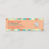 Diamond textile Retro Mini Mini Visitenkarte (Rückseite)