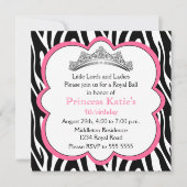 Diamond Tiara Birthday Party Einladung (Vorderseite)