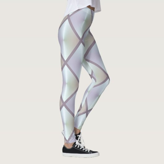 Diamond Tile Muster Iridescent Leggings (Rechts)